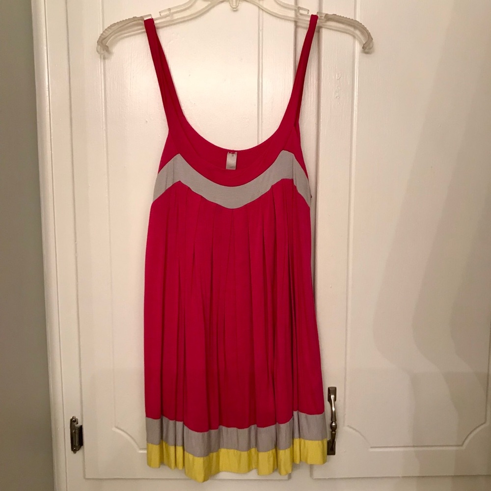 Lush Hot Pink Pleated Top